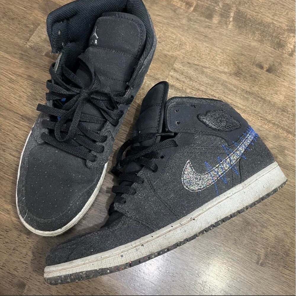 Nike Air Jordan 1 Mid Crater Black Racer Blue DM3529-001